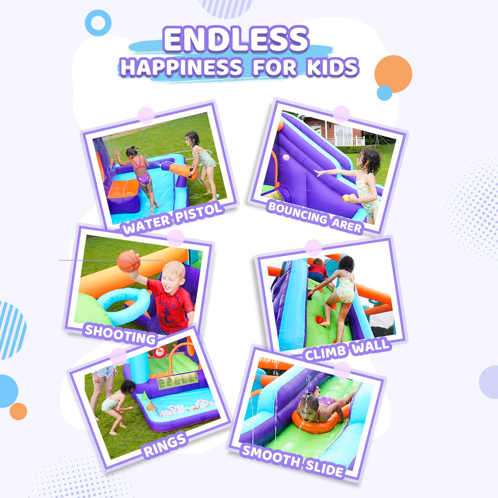 Blue Extended Water Slide