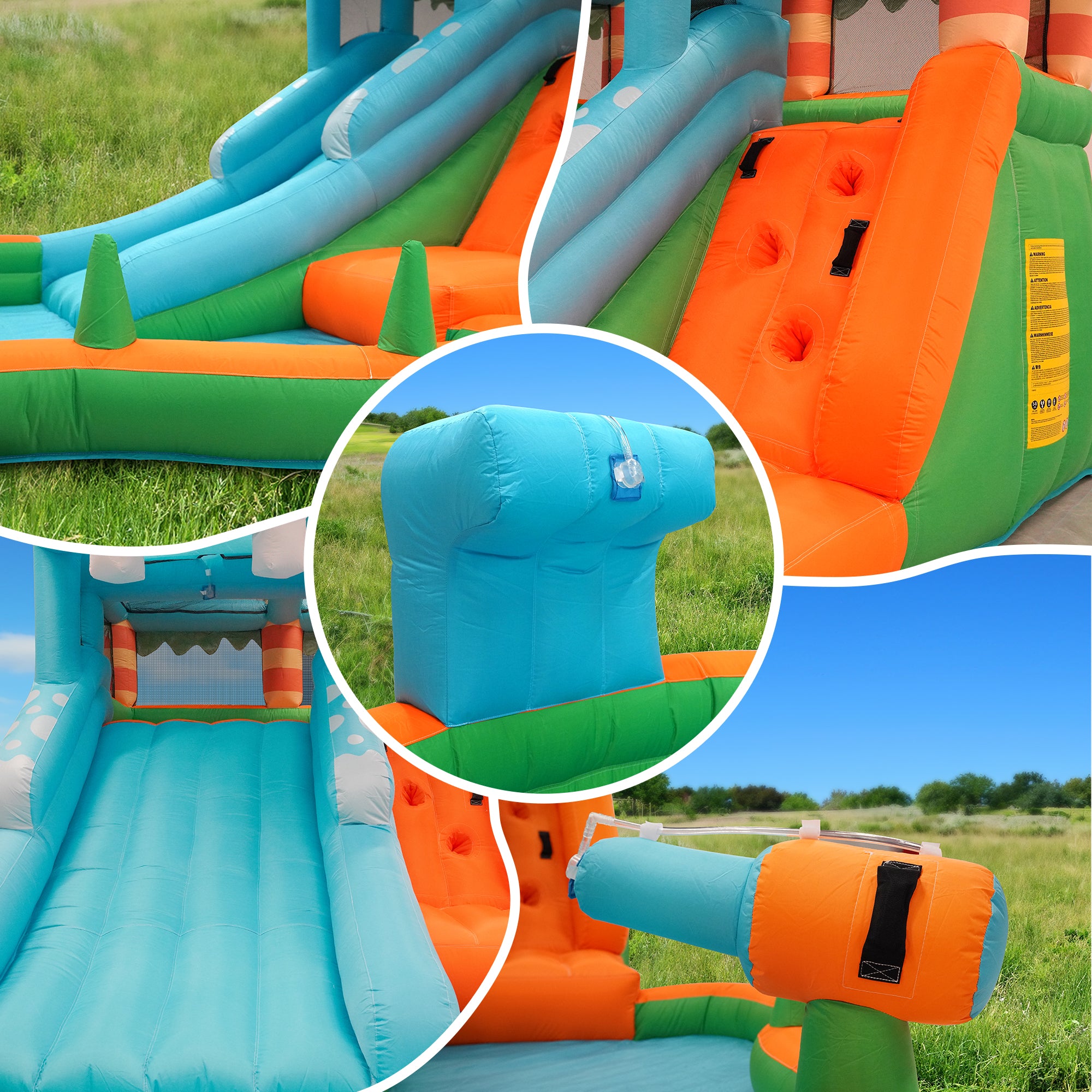 Hippo Slide Bounce House