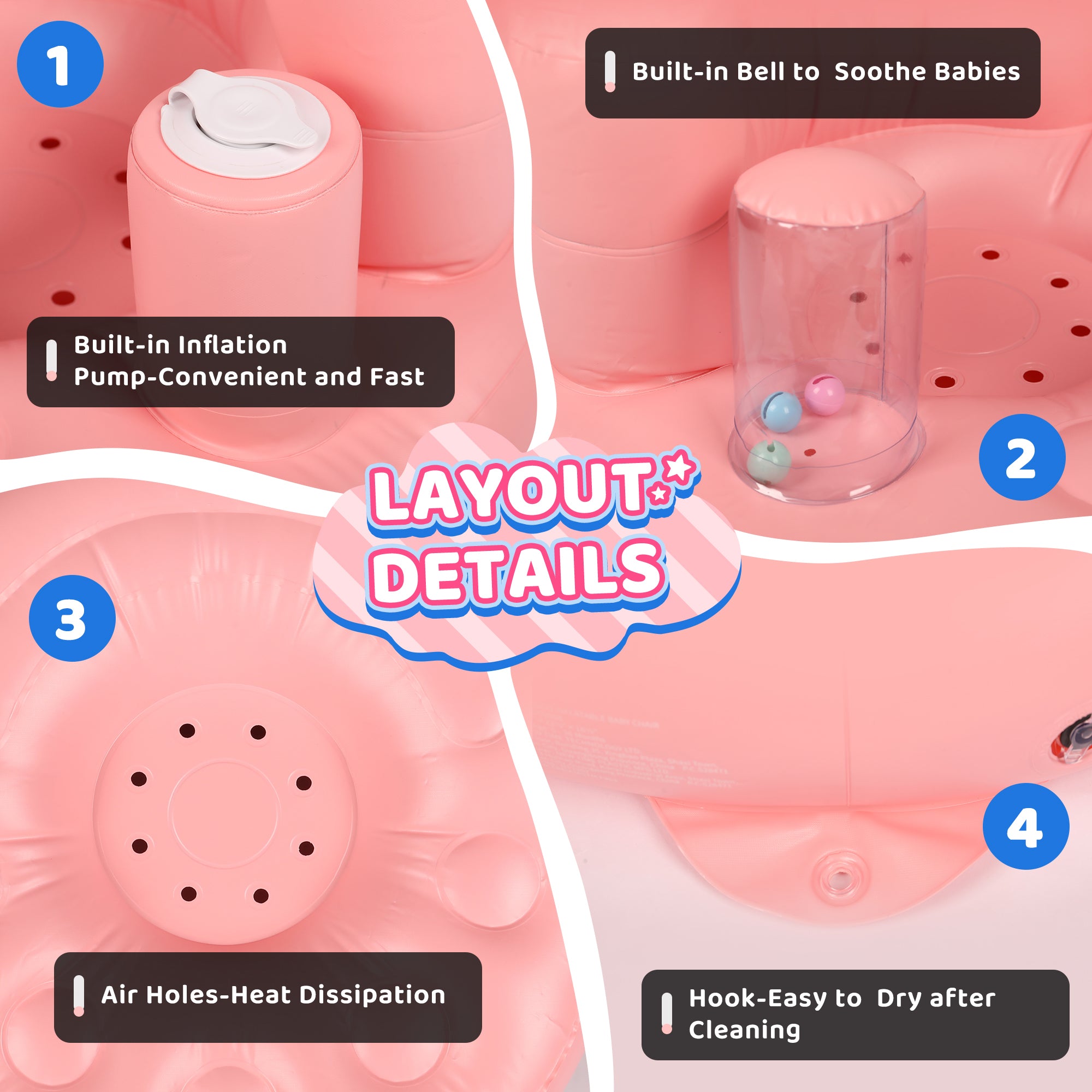 Flamingo Inflatable Baby Seat