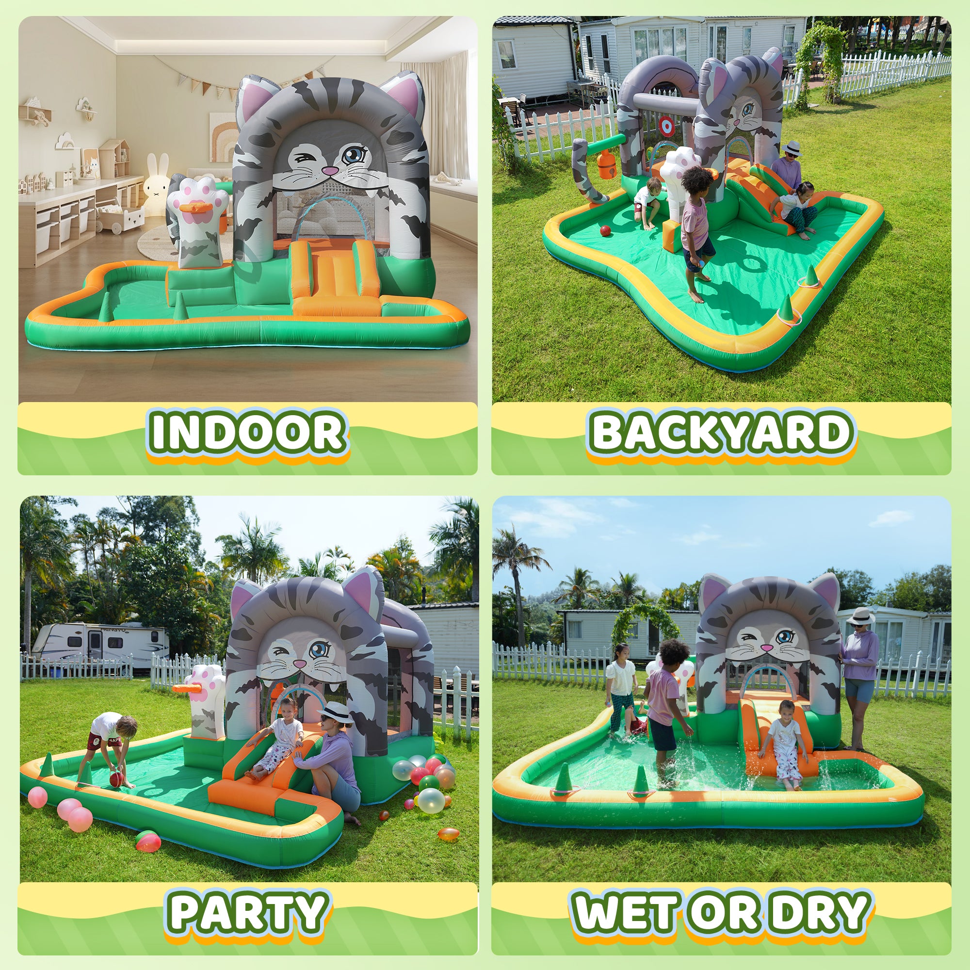 InflateFly Kitty Bounce House