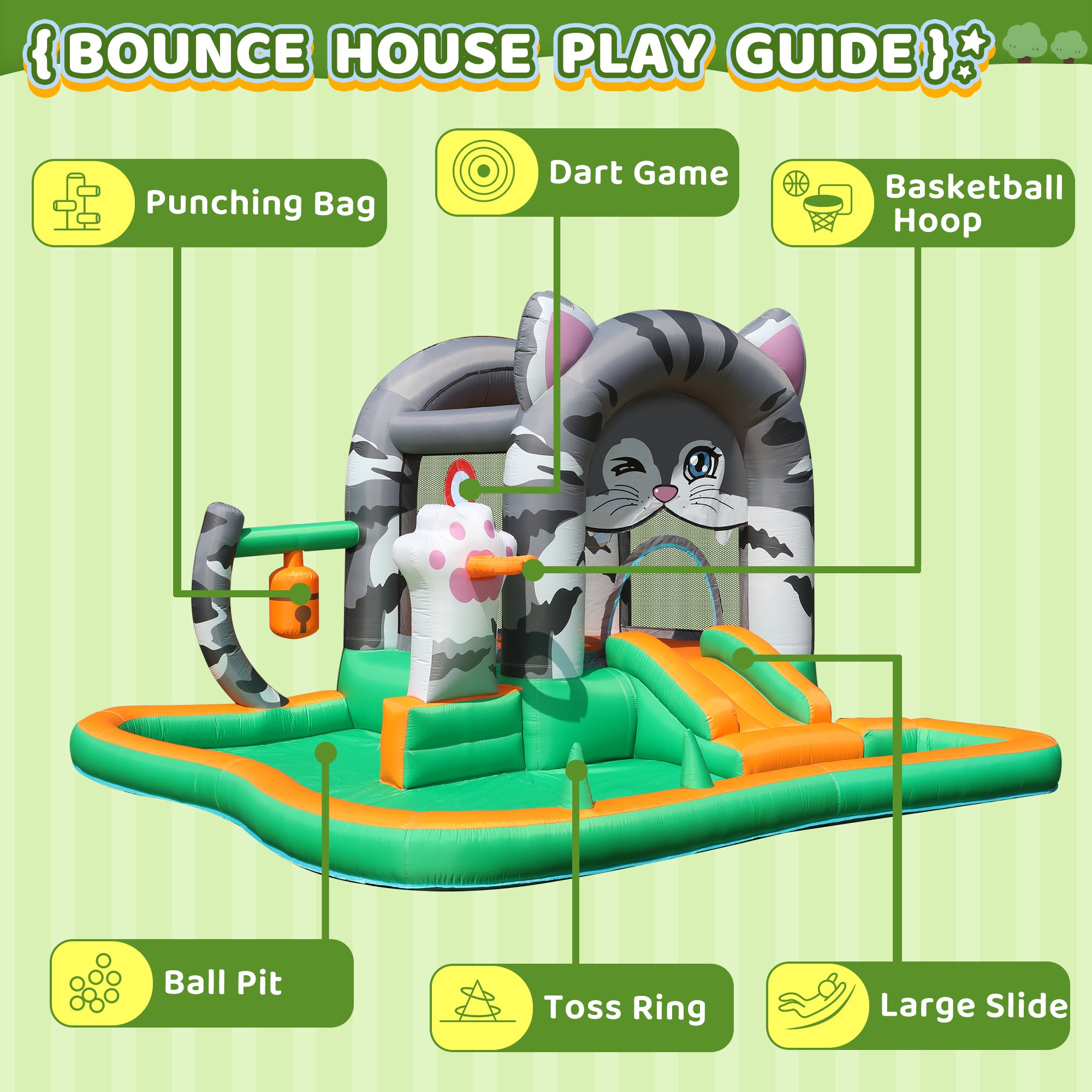 InflateFly Kitty Bounce House