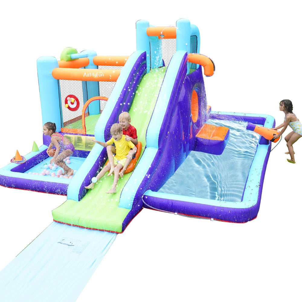 Blue Extended Water Slide