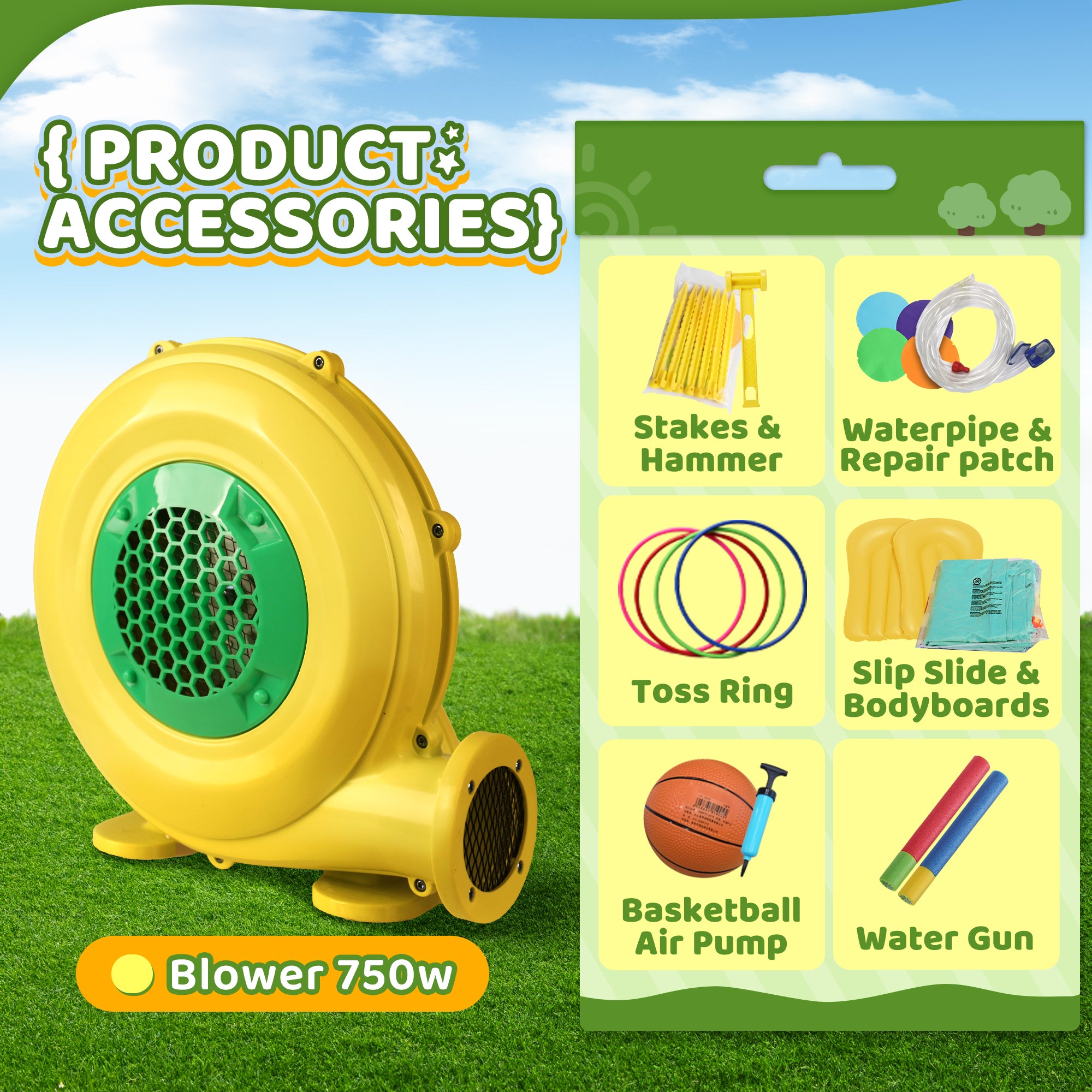 InflateFly Dual Slides Water Park