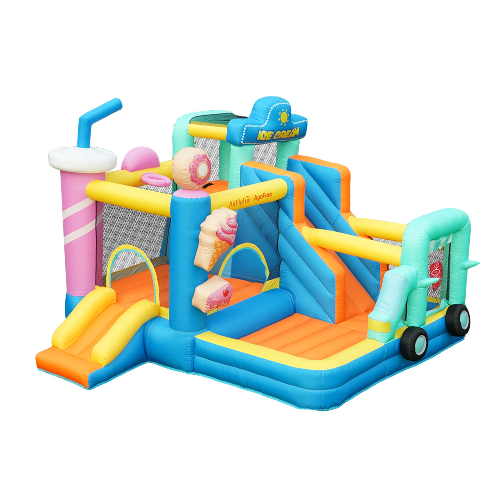 Ice Cream Theme Bouncer (Double Slide)