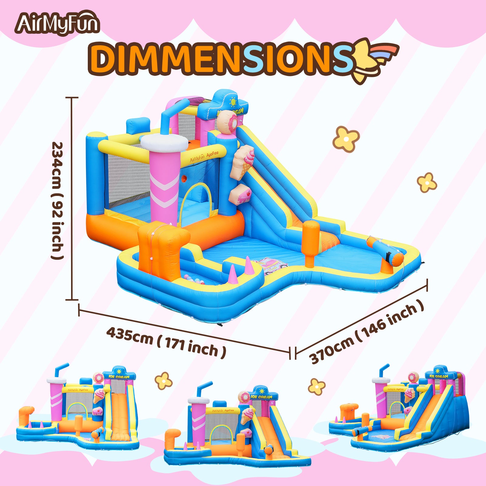 lce Cream Theme Water Slide