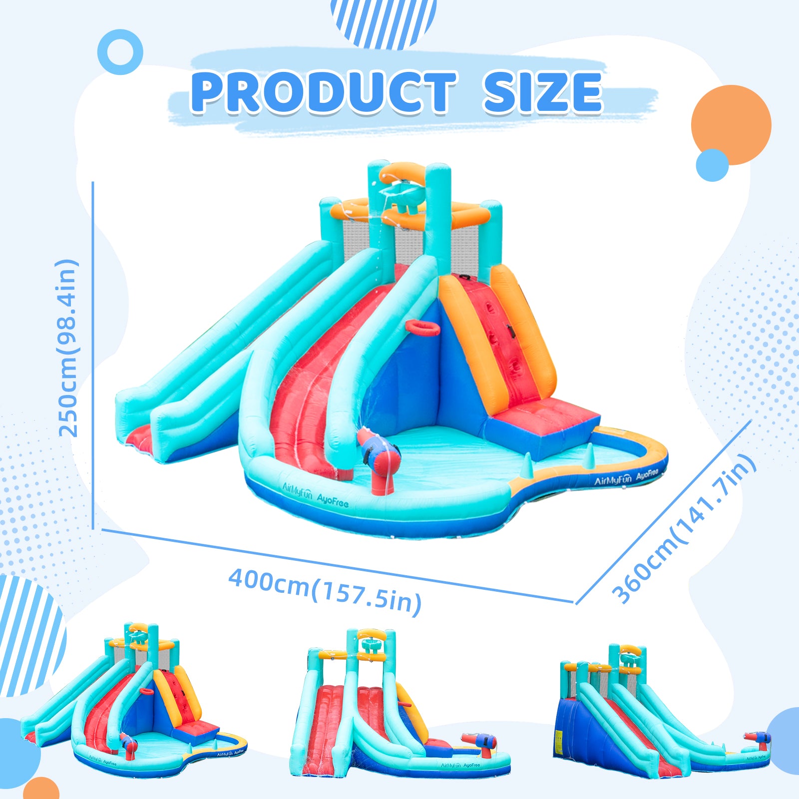 Red Extended Water Slide