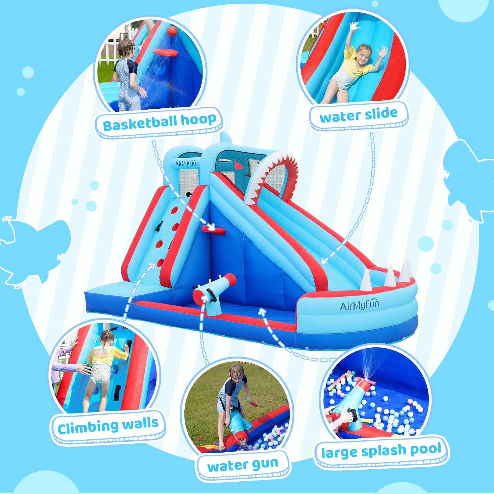 Shark Theme Water Slide