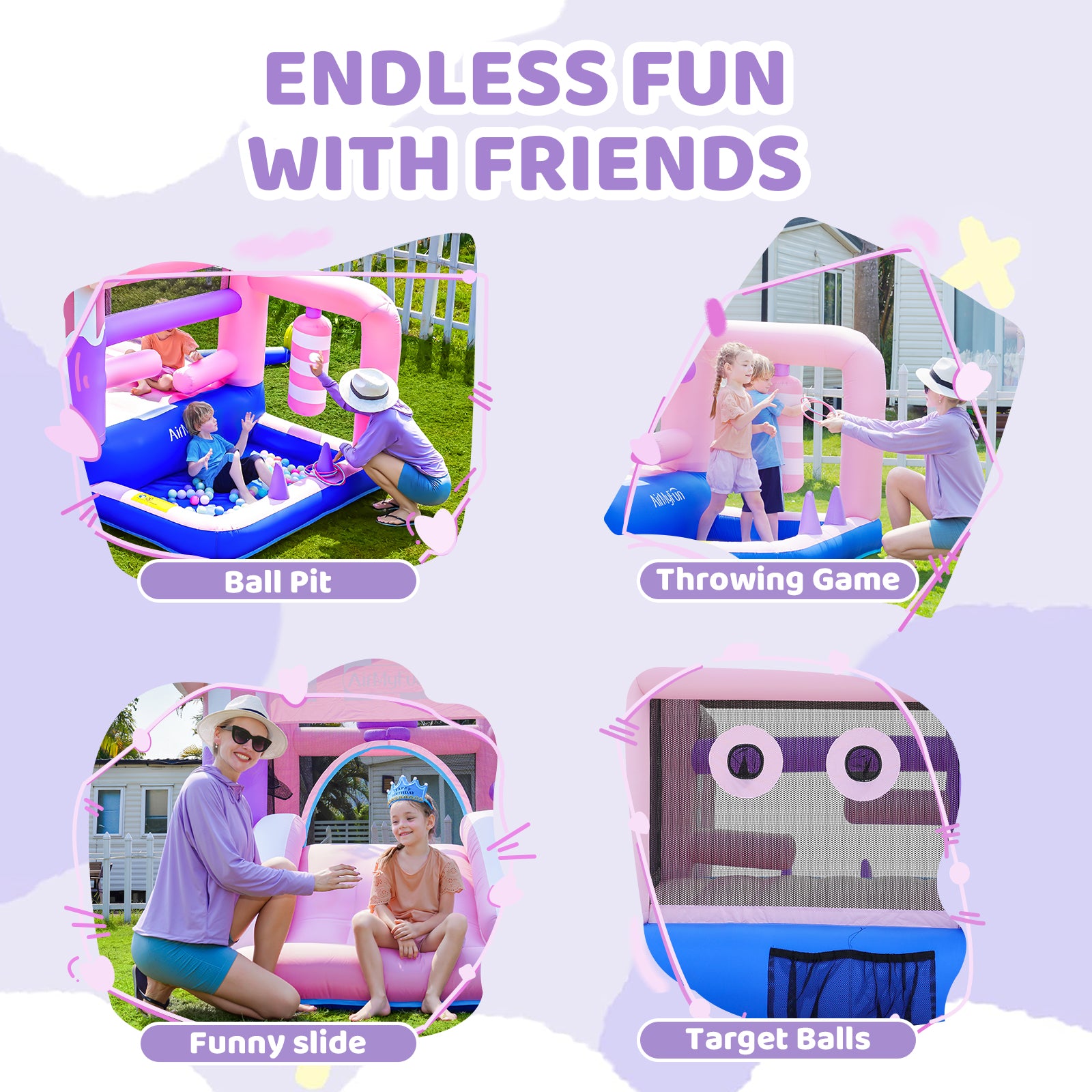 Pink Theme Bounce House