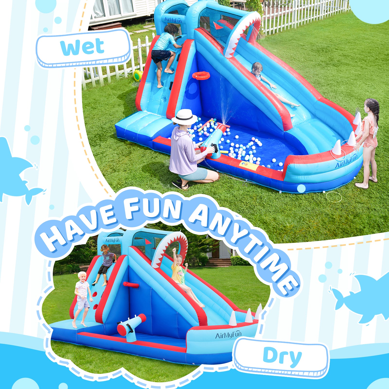 Shark Theme Water Slide