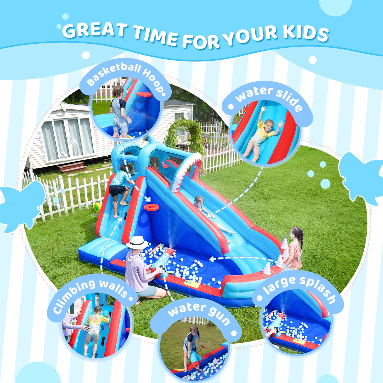 Shark Theme Water Slide