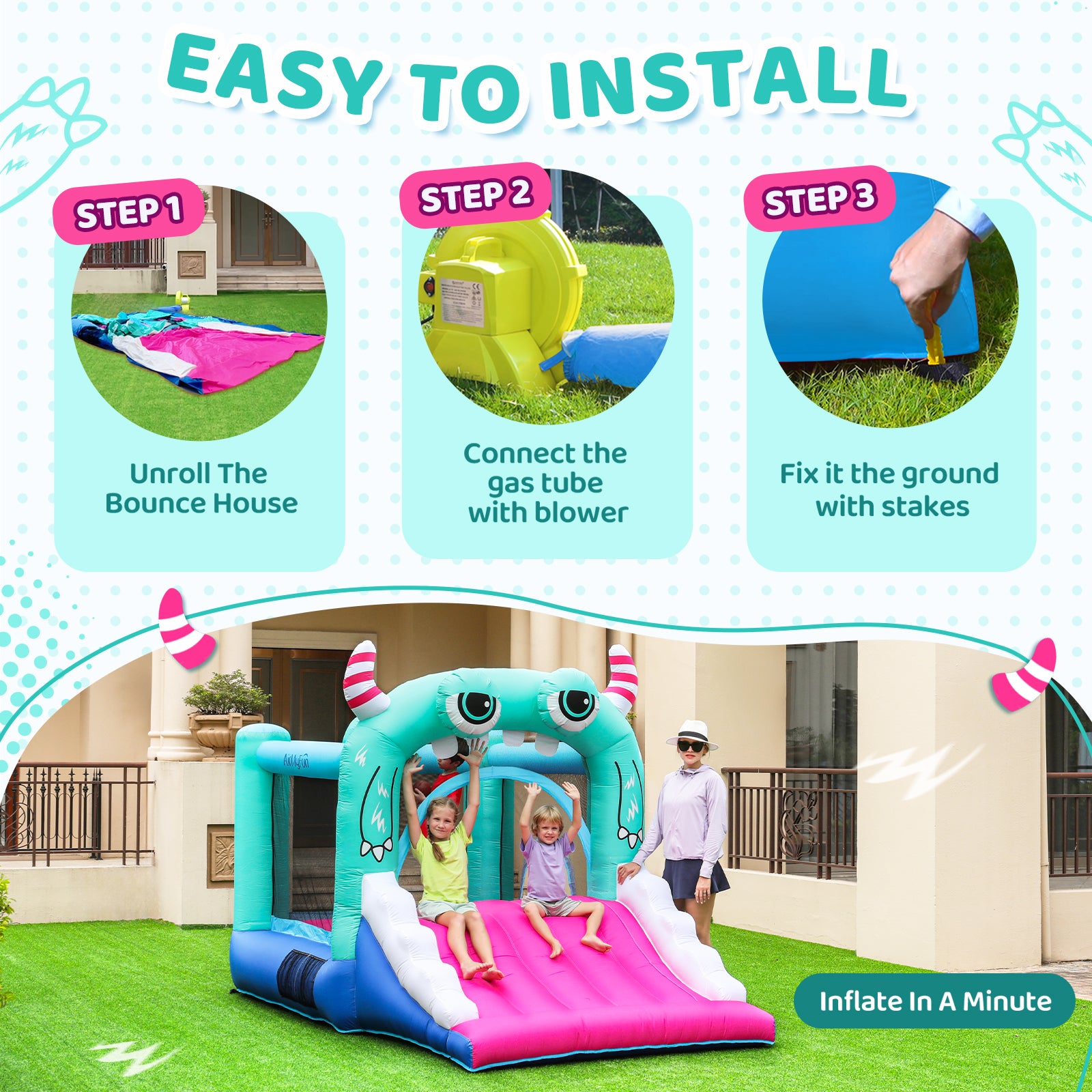 Little Monsters Theme Bouncer