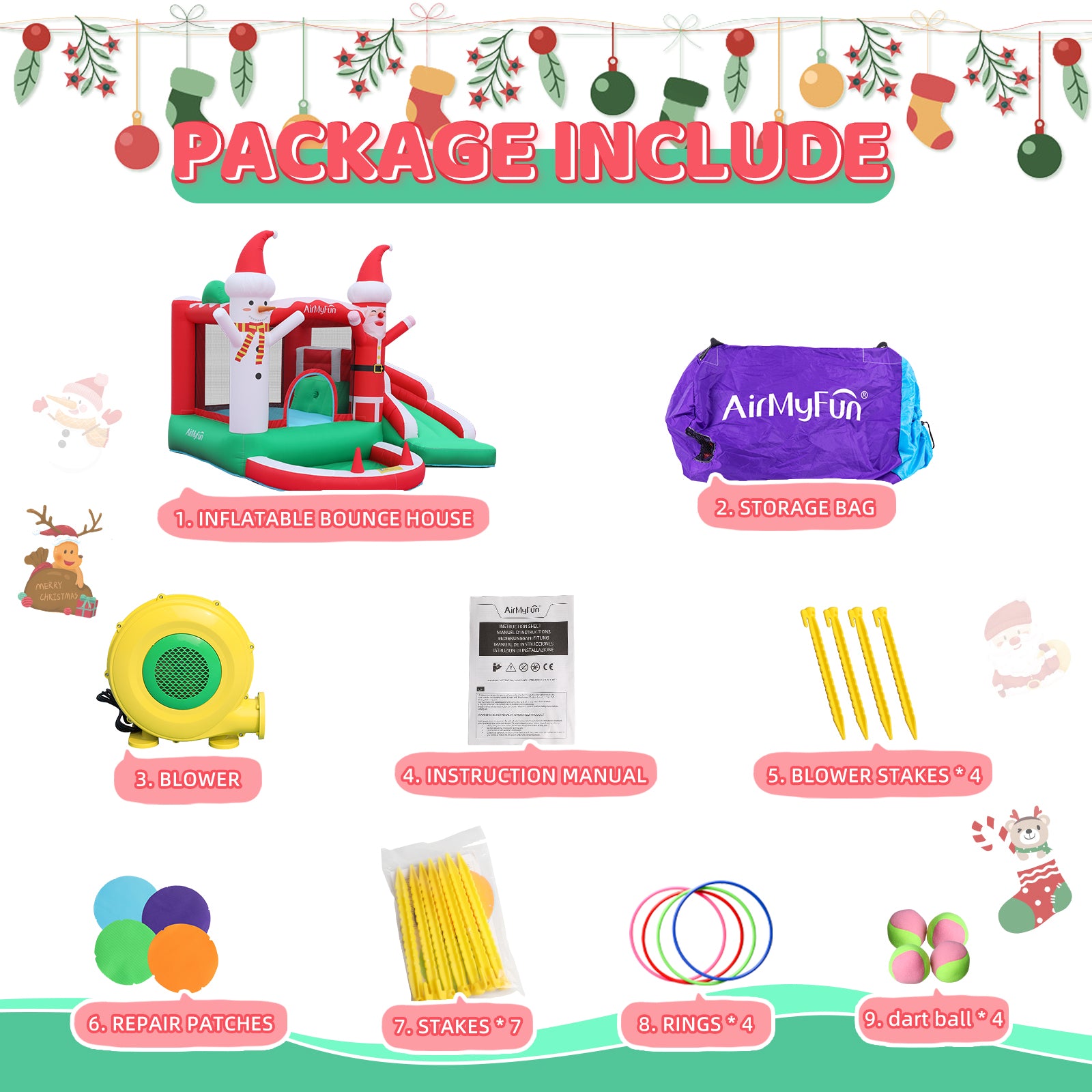 Christmas Theme Bounce House