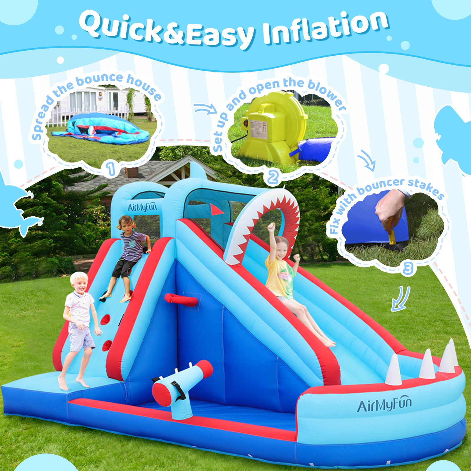 Shark Theme Water Slide