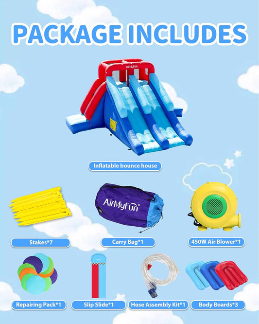 Double Slide Theme Water Slide