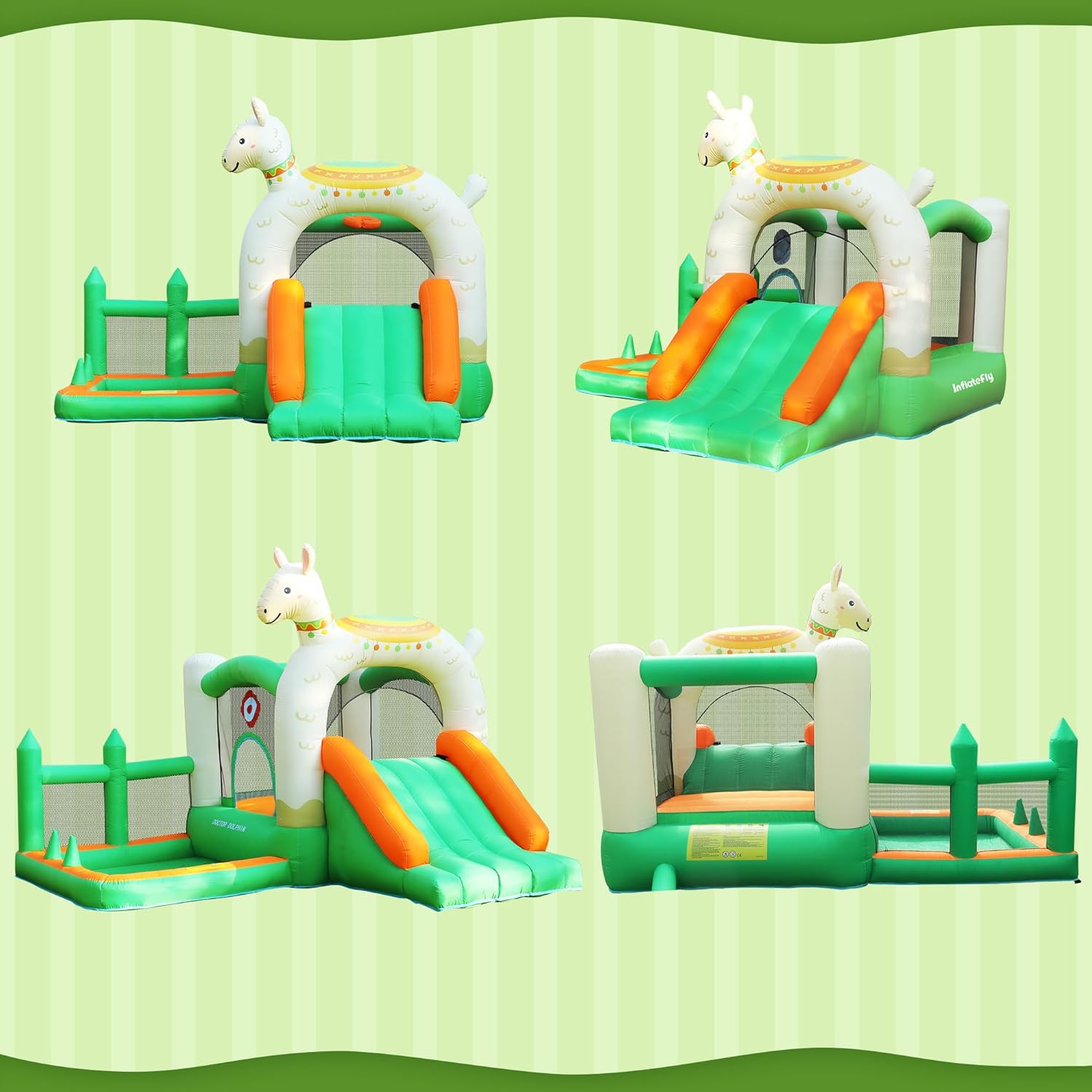 InflateFly Alpaca Bouncy Castle