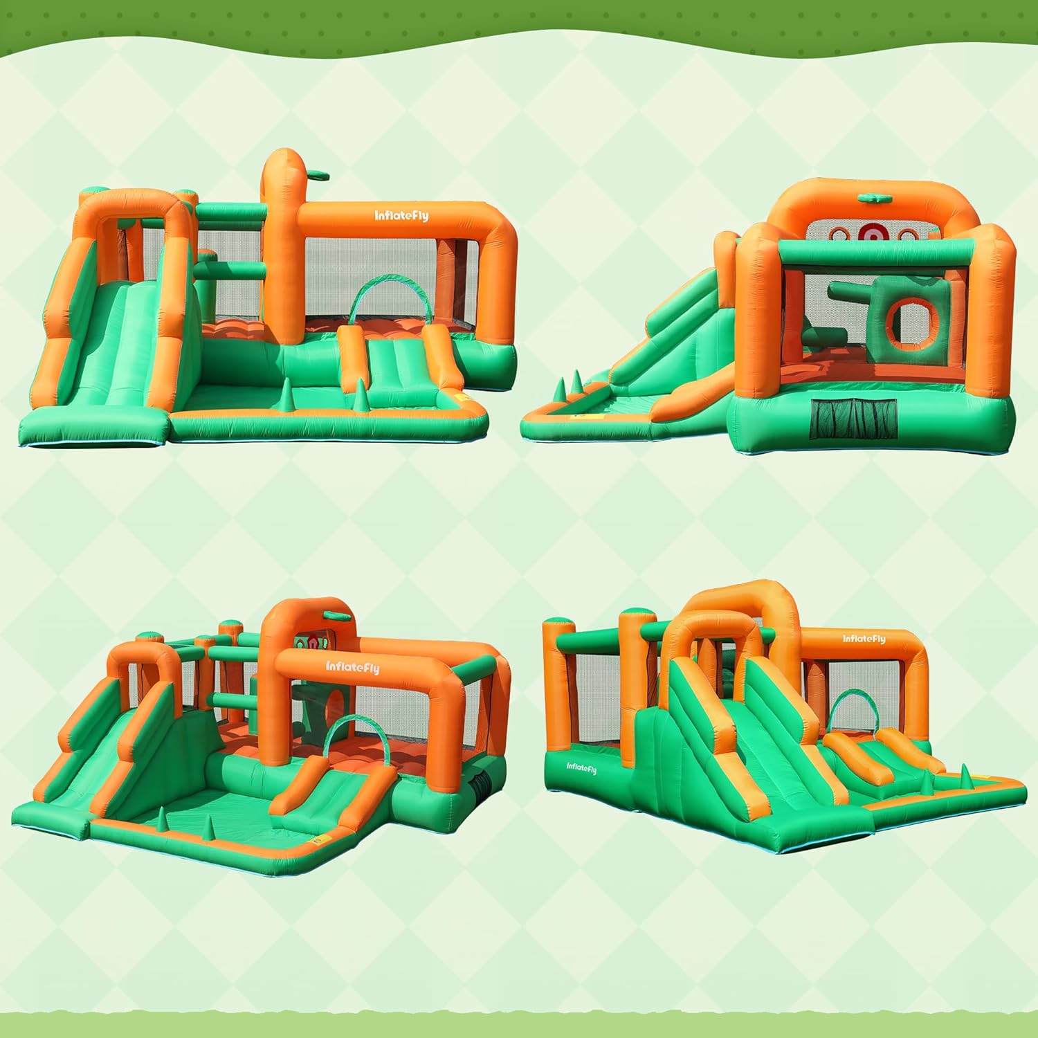 InflateFly Multi-play Bounce House