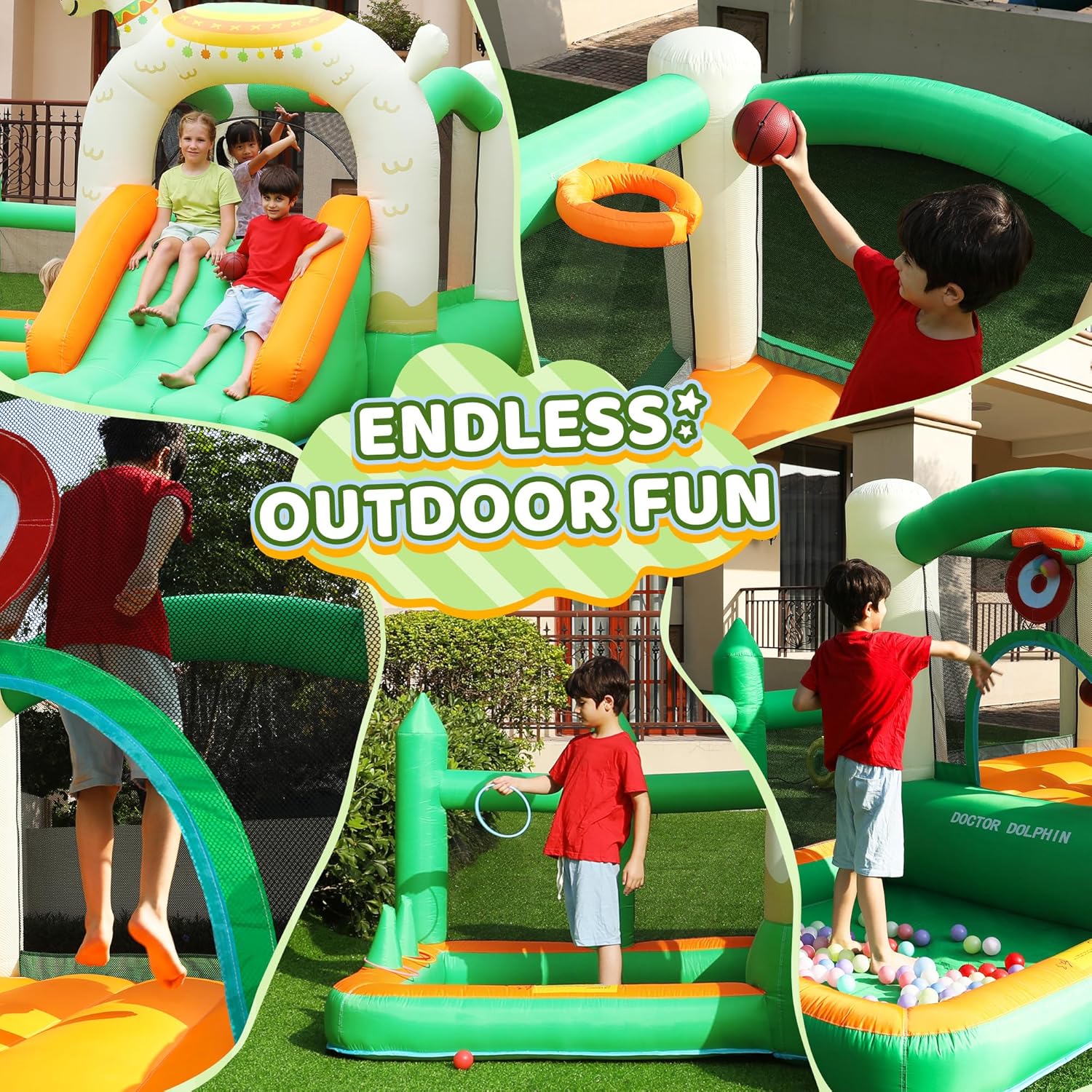 InflateFly Alpaca Bouncy Castle