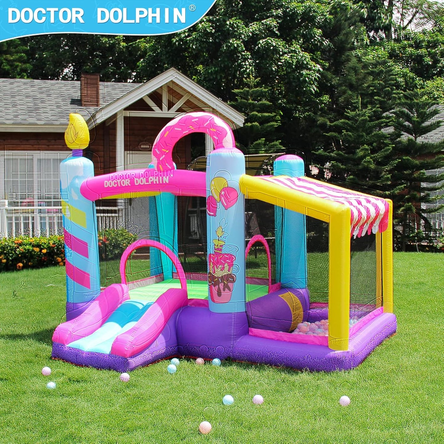 Donut Bounce House for Toddlers