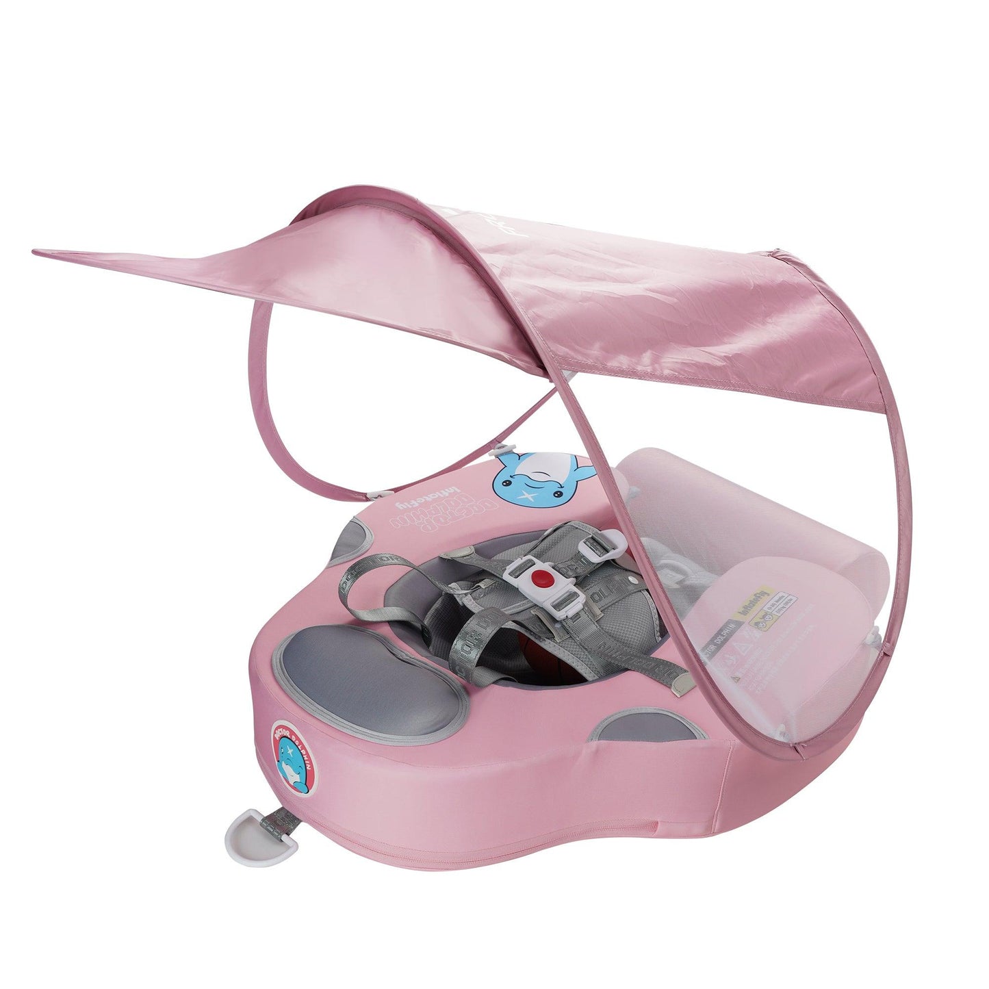 Pink UV Sunshade Baby Swim Float