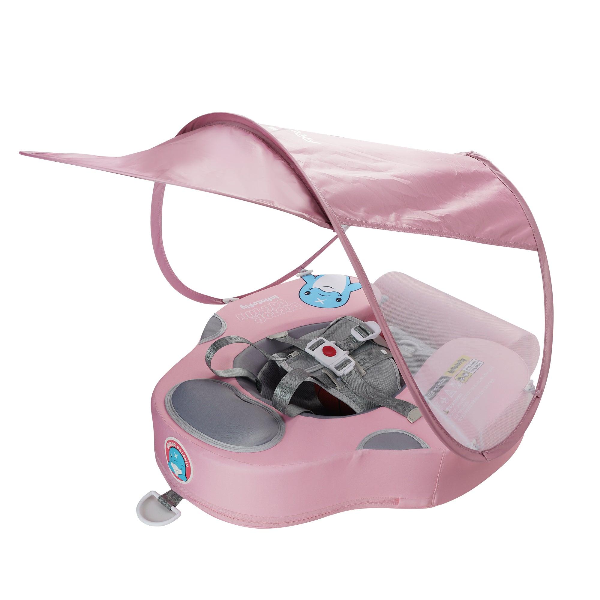 Pink UV Sunshade Baby Swim Float