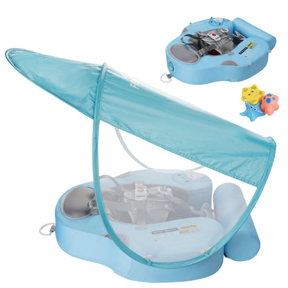 Blue UV Sunshade Baby Swim Float