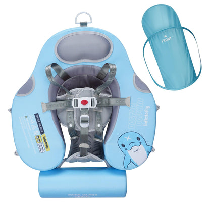 Blue UV Sunshade Baby Swim Float