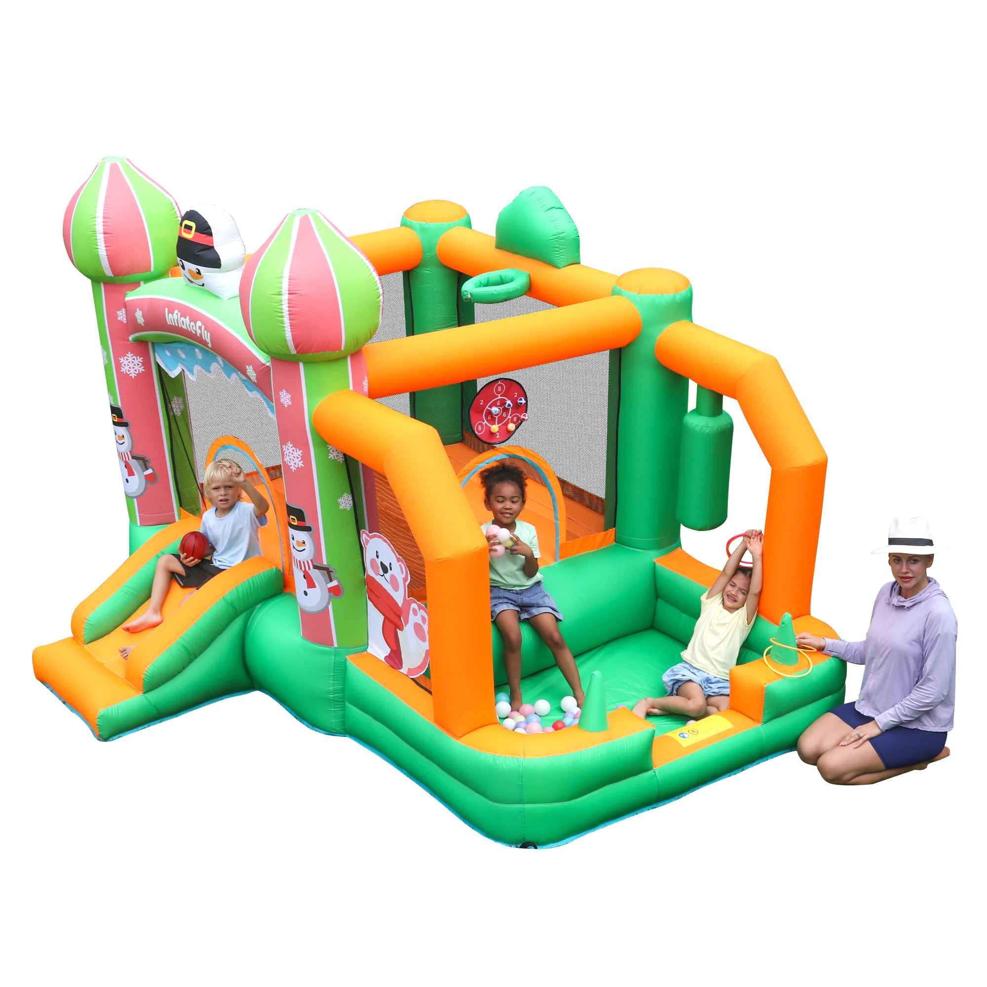 InflateFly Snowman Bounce House
