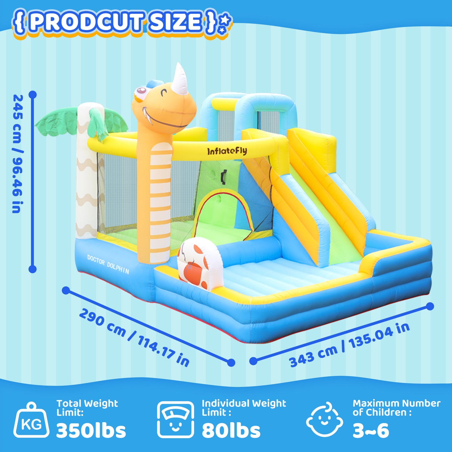 InflateFly Dinosaurs Bounce House