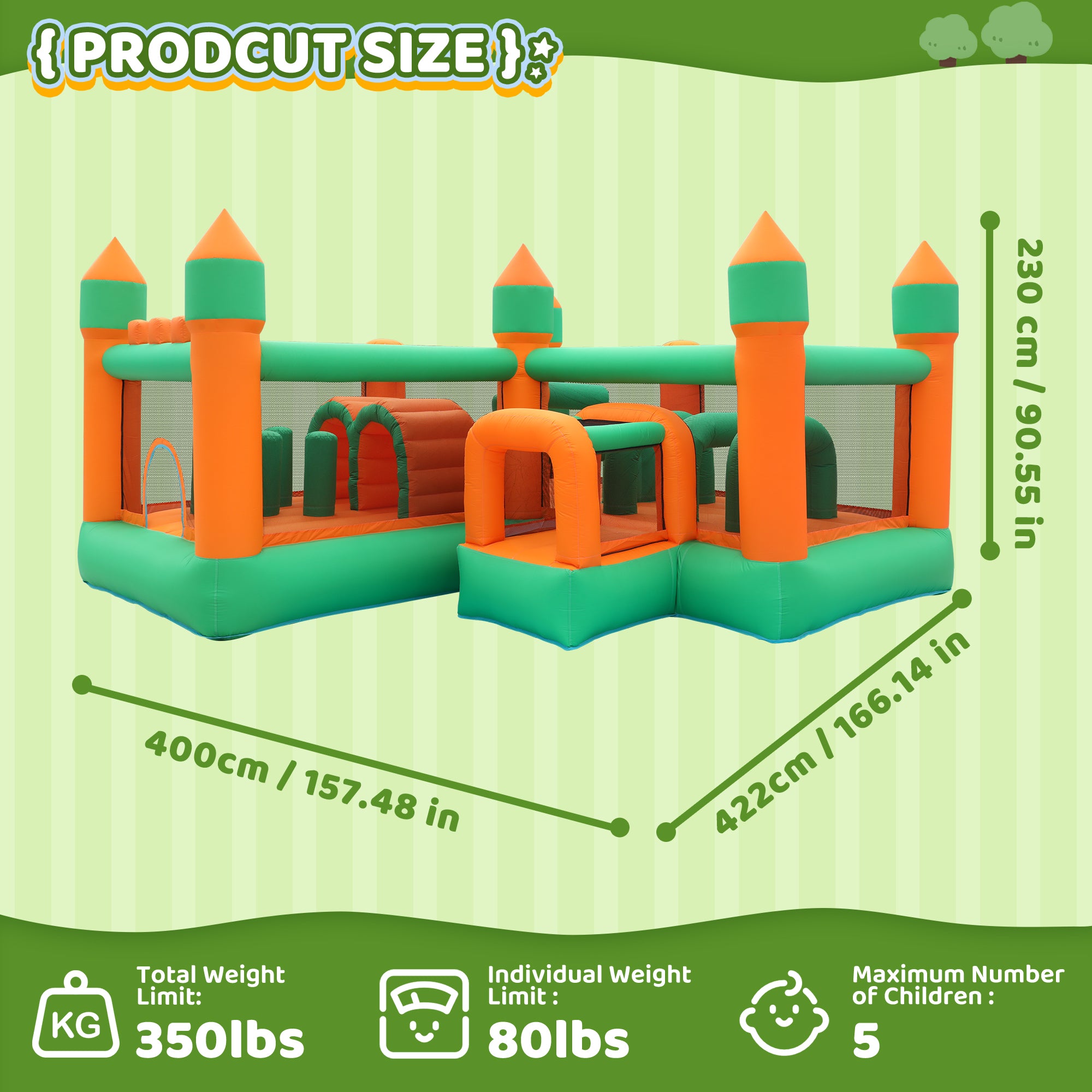 InflateFly Obstacle Bouncy Castle