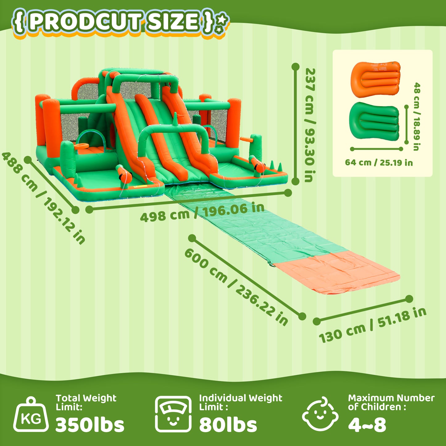 InflateFly Waterslide Water Park