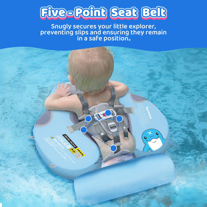 Blue UV Sunshade Baby Swim Float