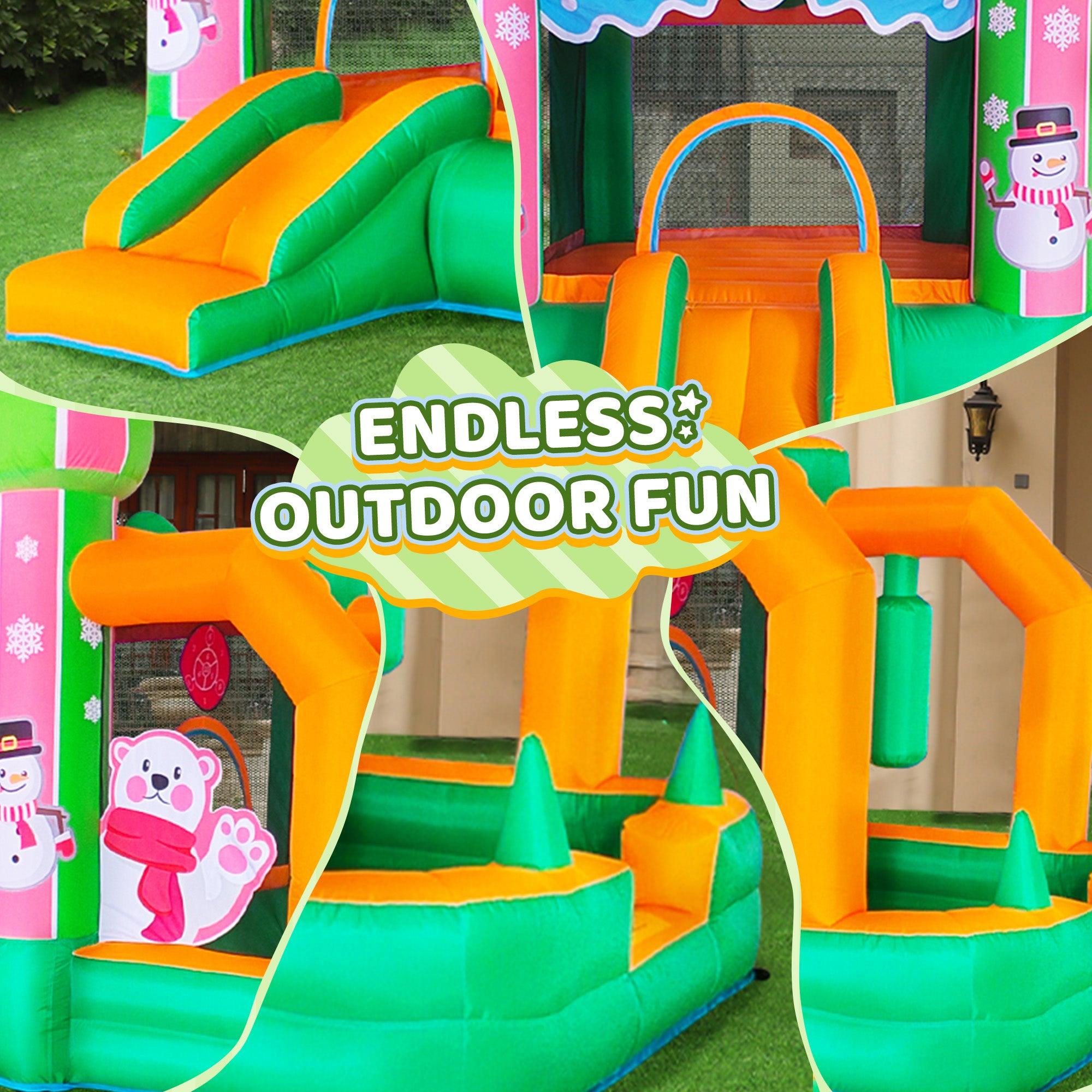 InflateFly Snowman Bounce House