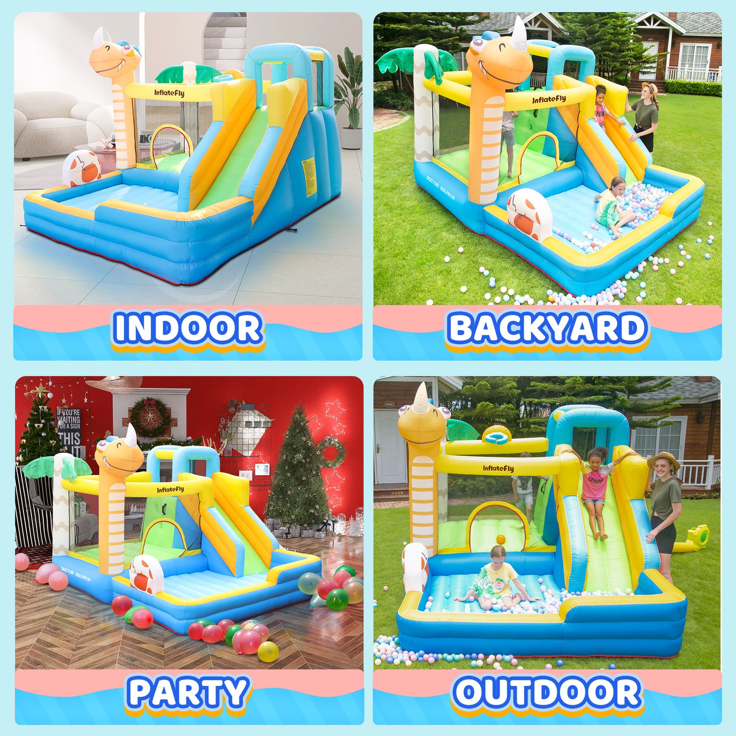 InflateFly Dinosaurs Bounce House