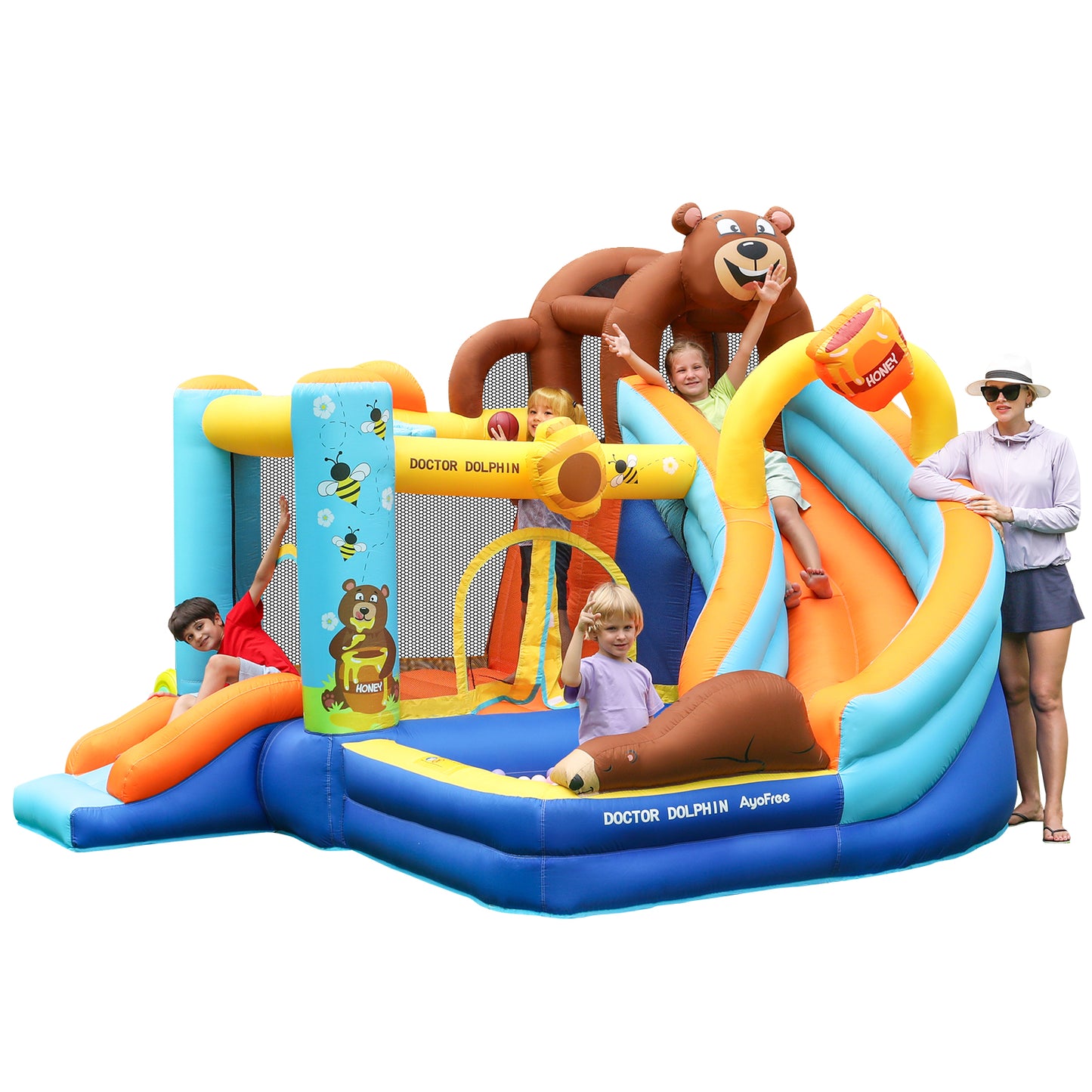 Honey Bear Theme 3-in-1 Bounce House