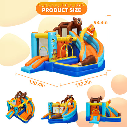 Honey Bear Theme 3-in-1 Bounce House