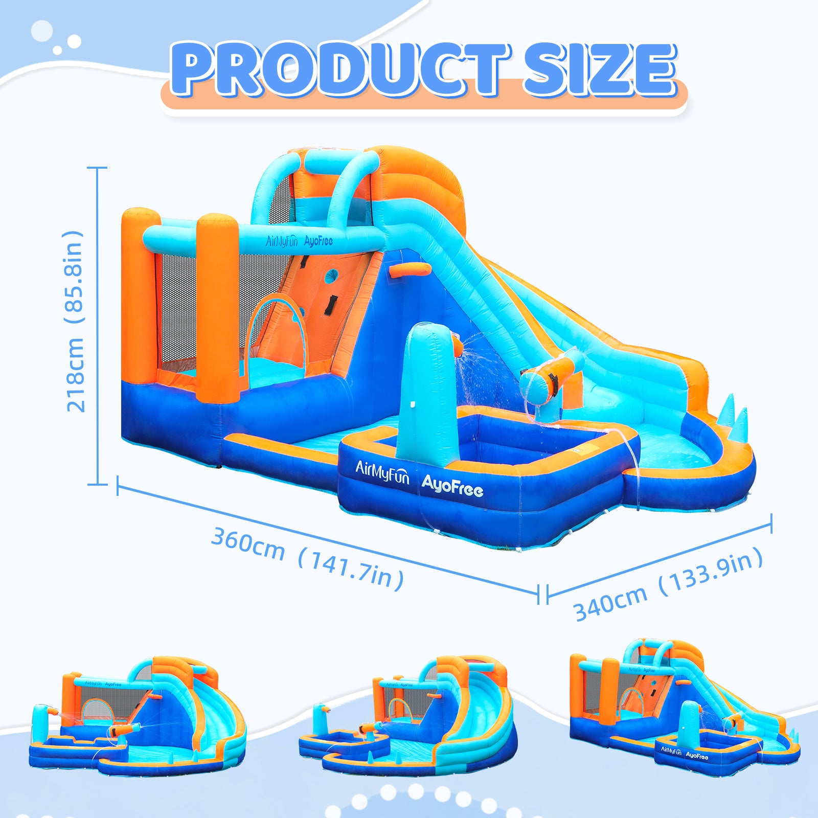 Large Pool Pit Water Slide