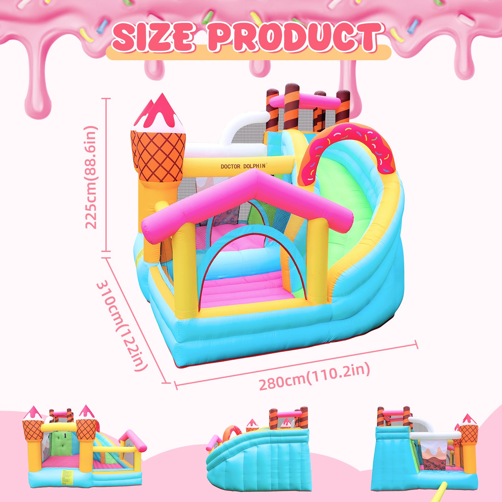 Ice Cream Theme Bounce House