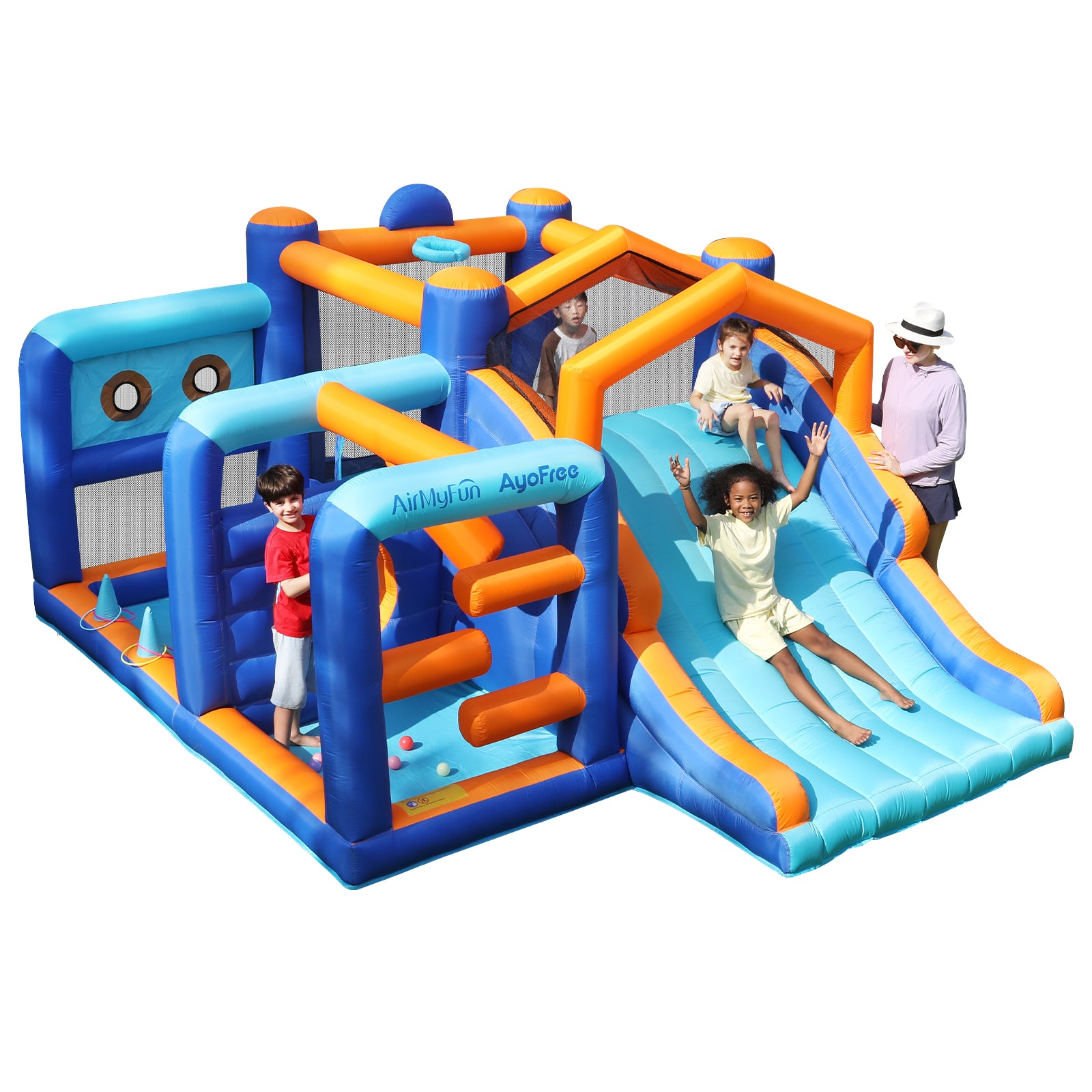 Multi-functional Obstacles Bounce House