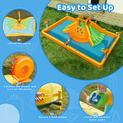 Multifunctional Water Park with Double Wide Slides