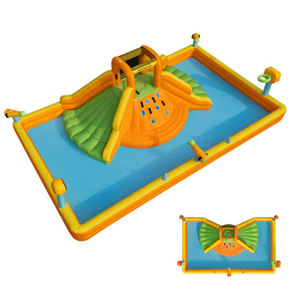 Multifunctional Water Park with Double Wide Slides