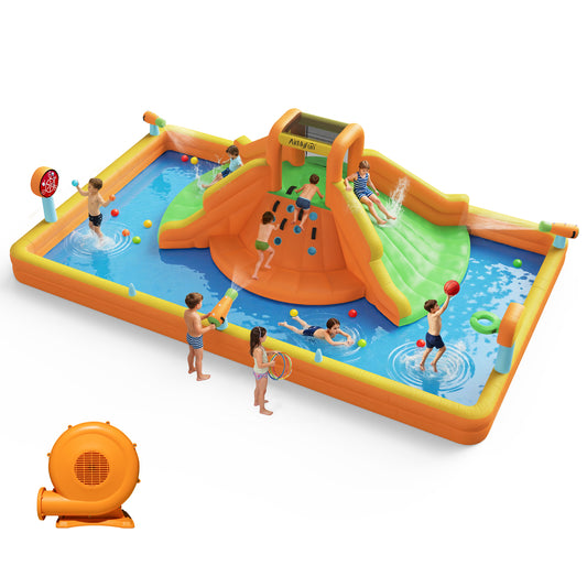 Multifunctional Water Park with Double Wide Slides