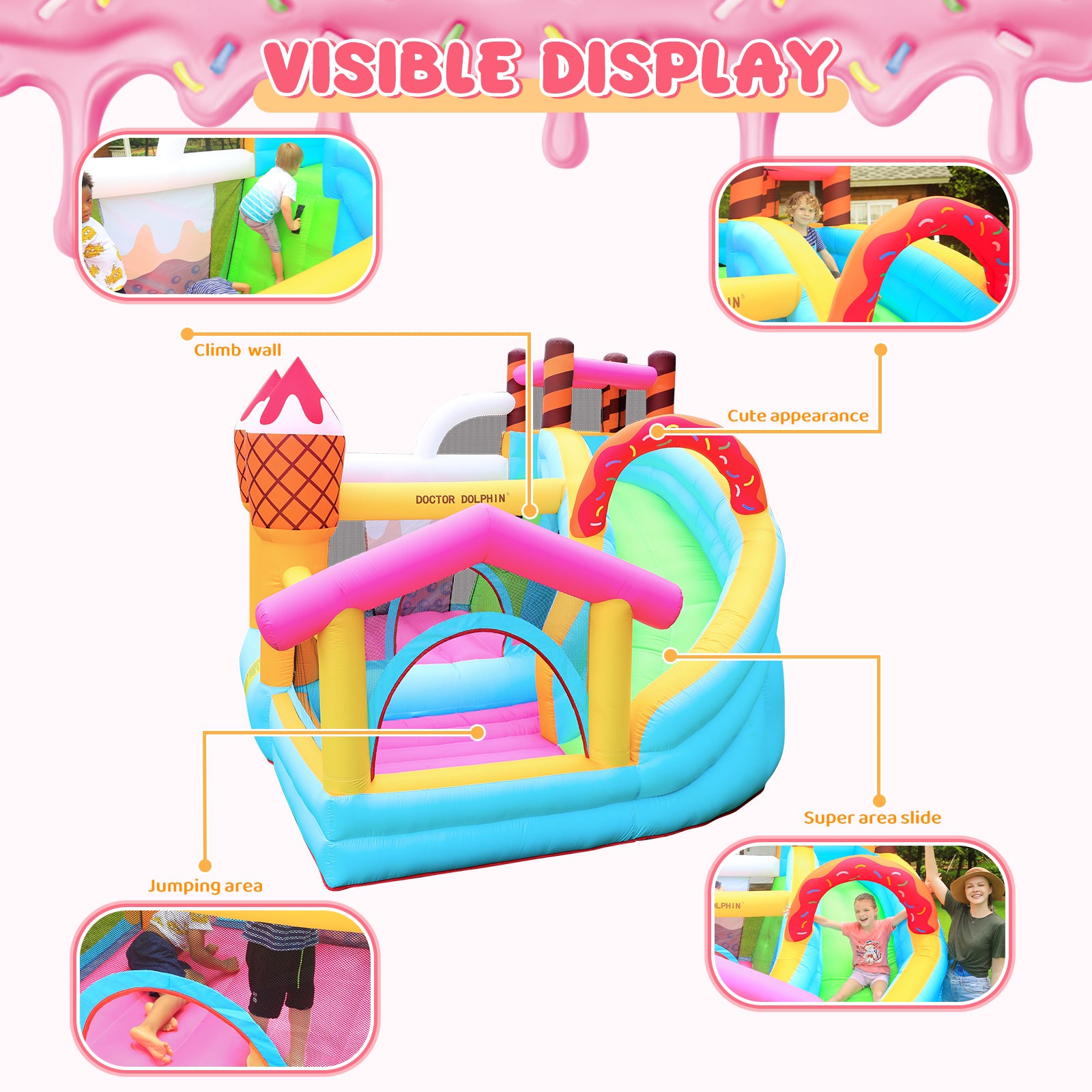 Ice Cream Theme Bounce House