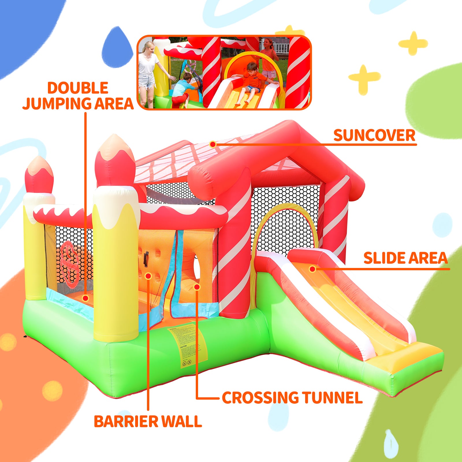 Candle Themed Bounce House