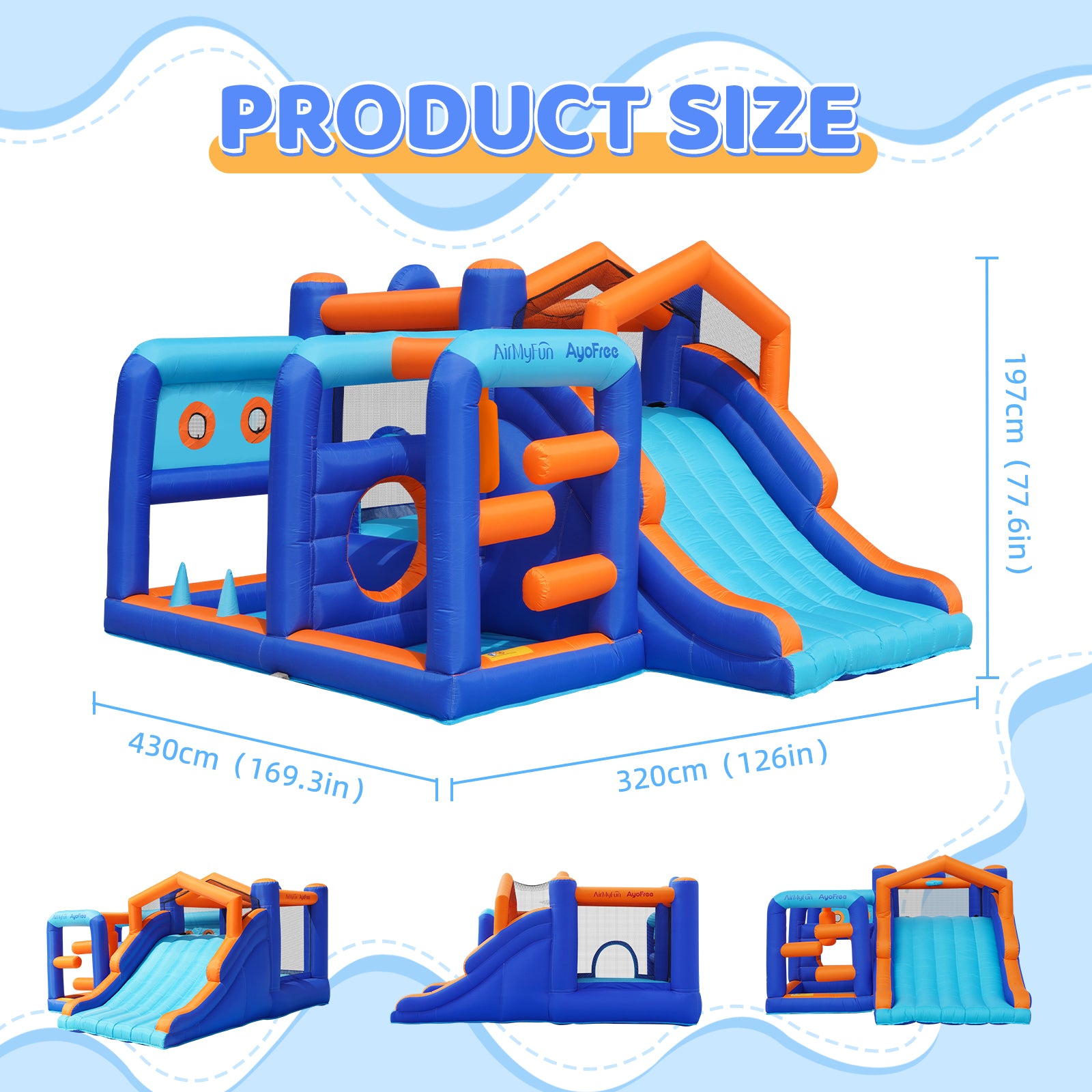 Multi-functional Obstacles Bounce House