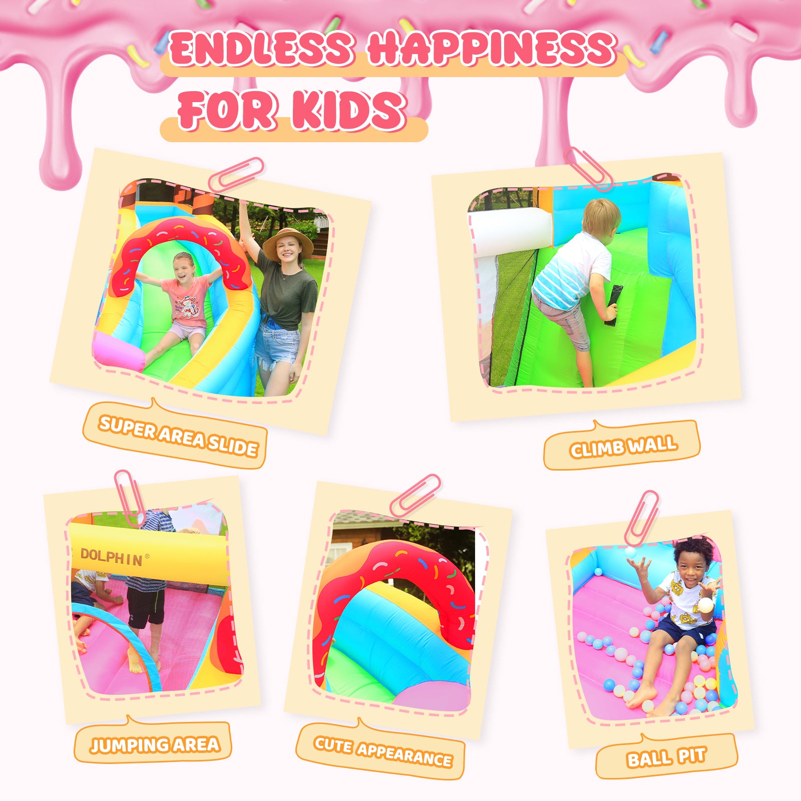 Ice Cream Theme Bounce House