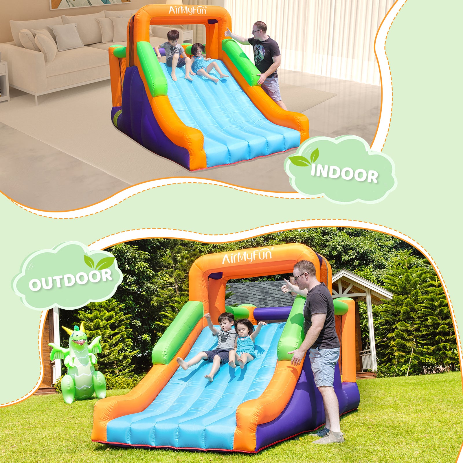 Wide Slide Bounce House