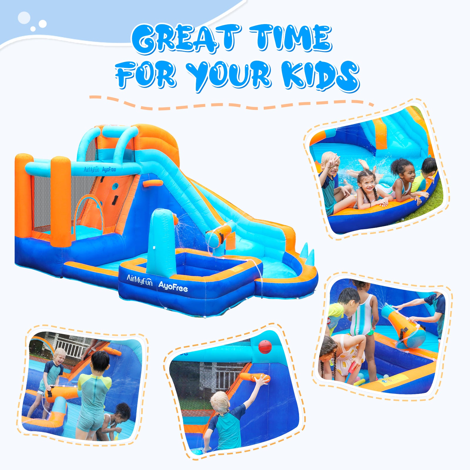 Large Pool Pit Water Slide