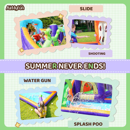 Alien Theme Water Slide for kids to play in the backyard for summer fun!