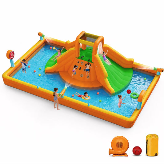 Multifunctional Water Park with Double Wide Slides