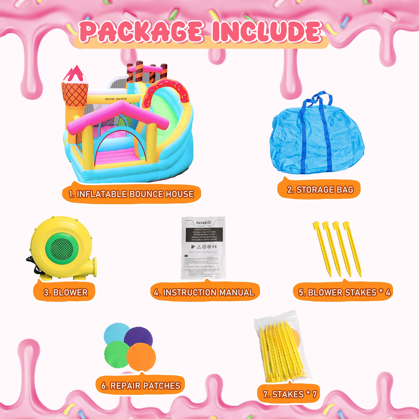 Ice Cream Theme Bounce House